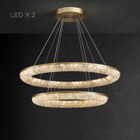 NELIUS Ring Chandelier by Lampadom - close-up