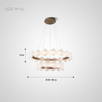 NIAL RING Chandelier by Lampadom - top view