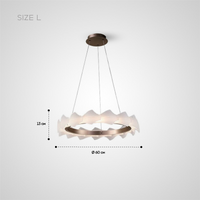 NIAL RING Chandelier by Lampadom - detail view