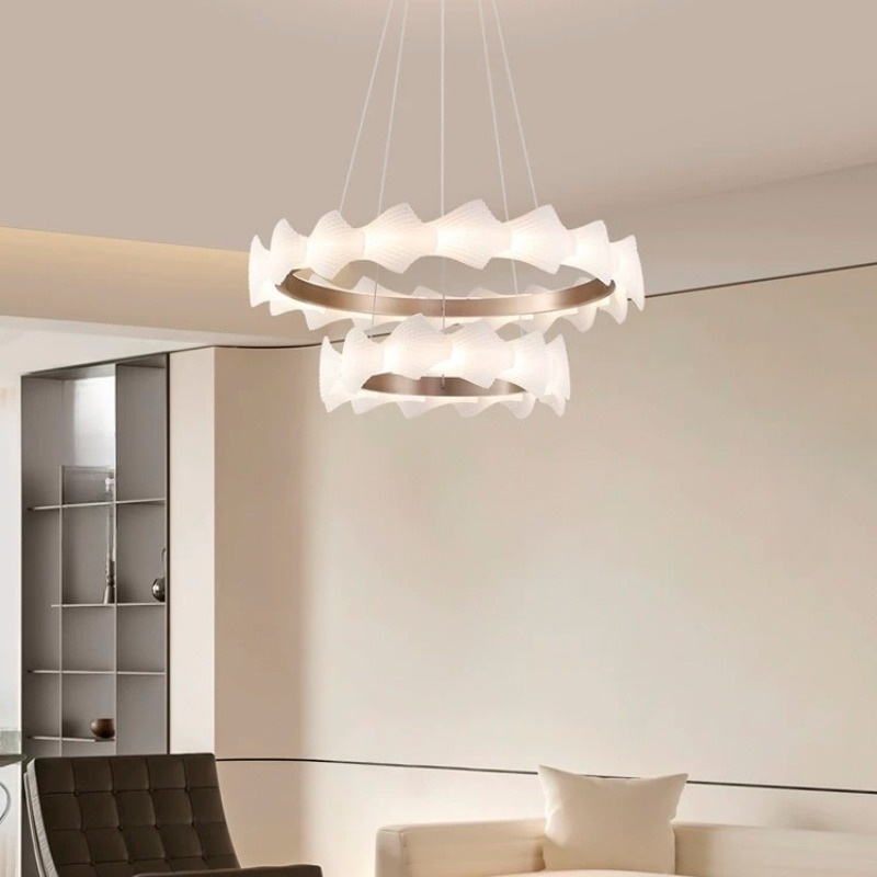 NIAL RING Chandelier by Lampadom - close-up