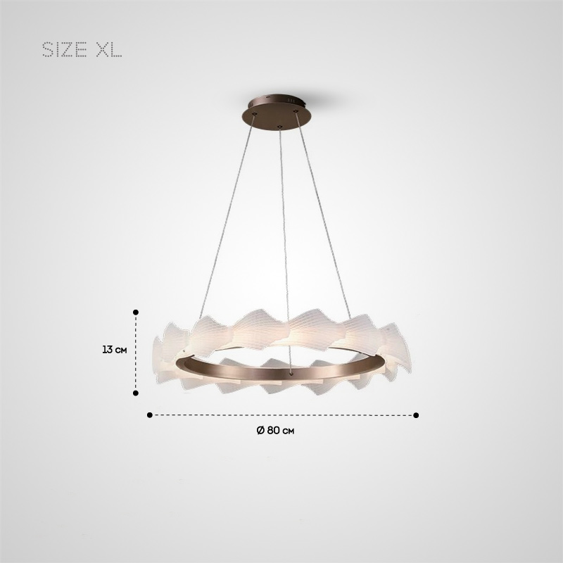 NIAL RING Chandelier by Lampadom - close-up