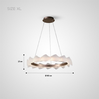 NIAL RING Chandelier by Lampadom - close-up