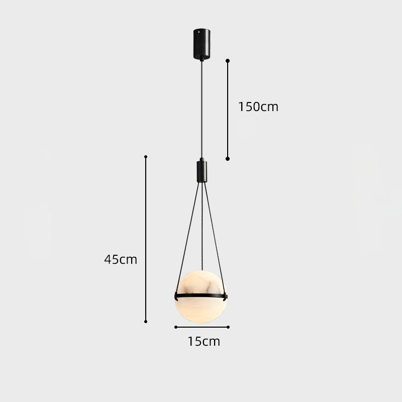 NICLIS MARBLE Pendant by Lampadom - close-up