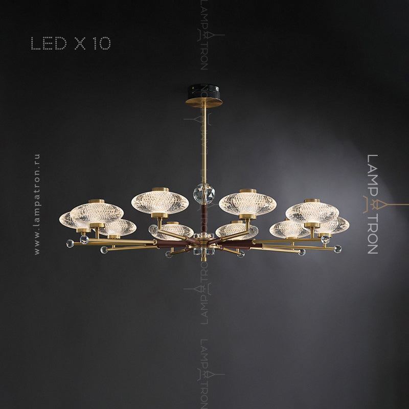 NICOL Chandelier by Lampadom - angle view