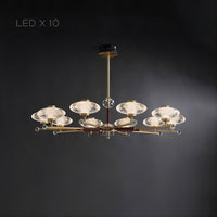 NICOL Chandelier by Lampadom - side view