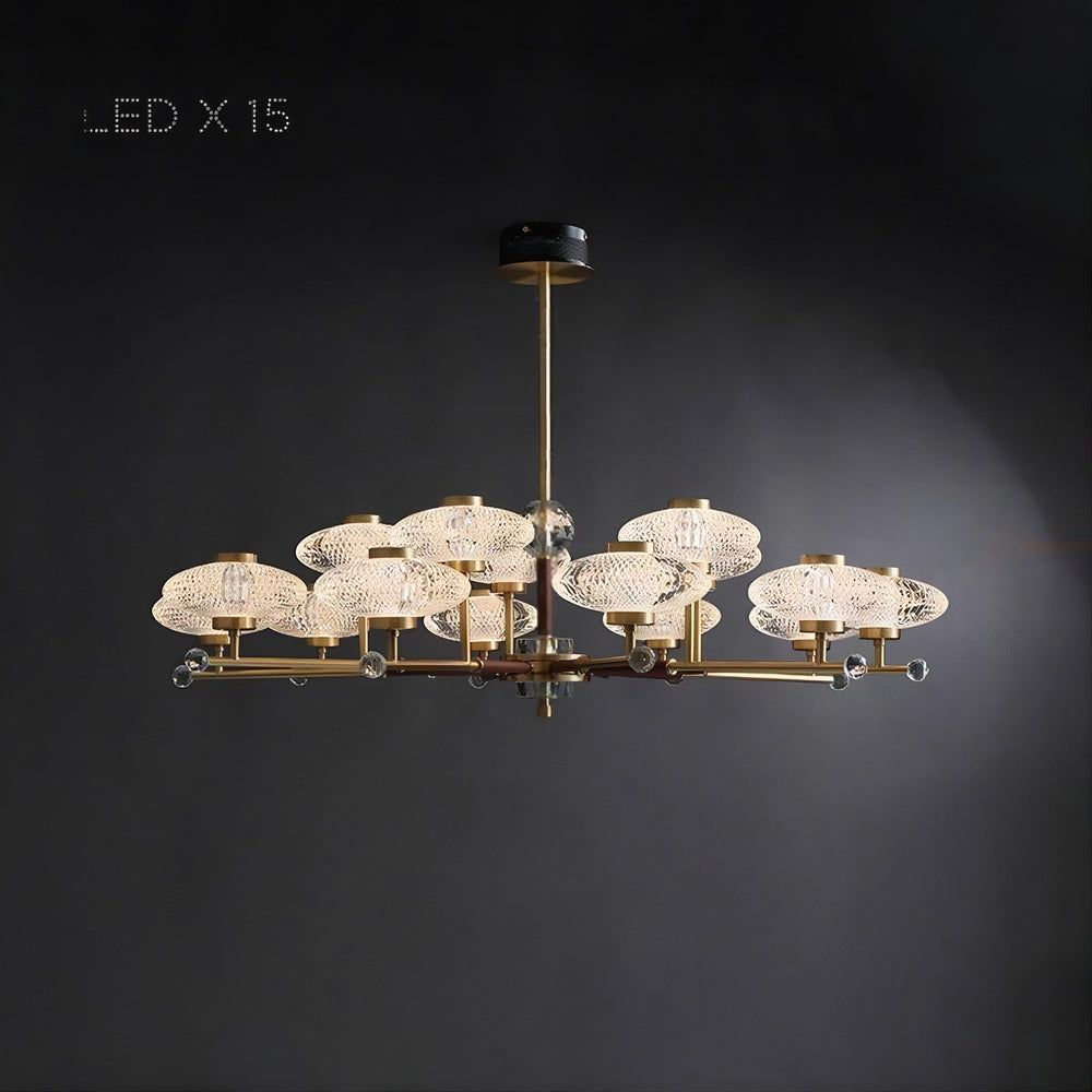 NICOL Chandelier by Lampadom - side view
