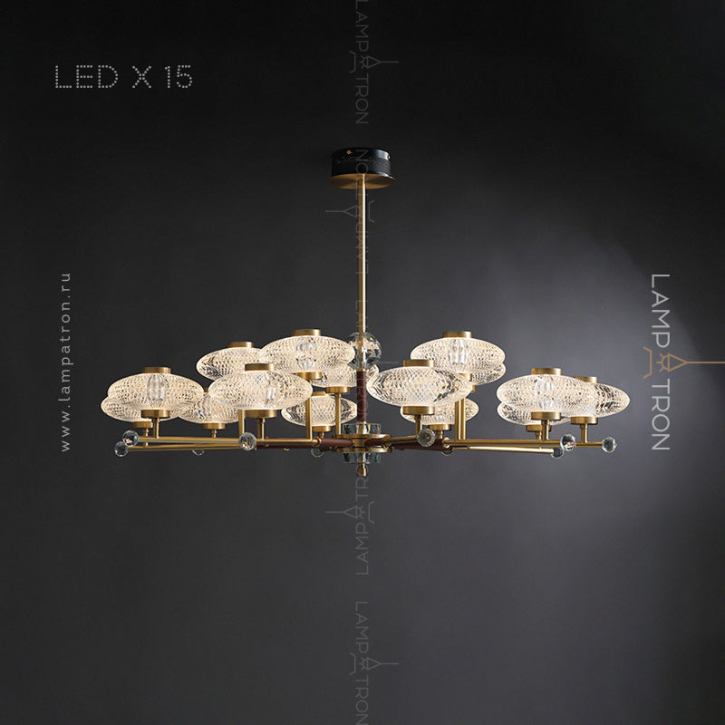NICOL Chandelier by Lampadom - close-up
