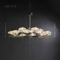 NICOL Chandelier by Lampadom - side view