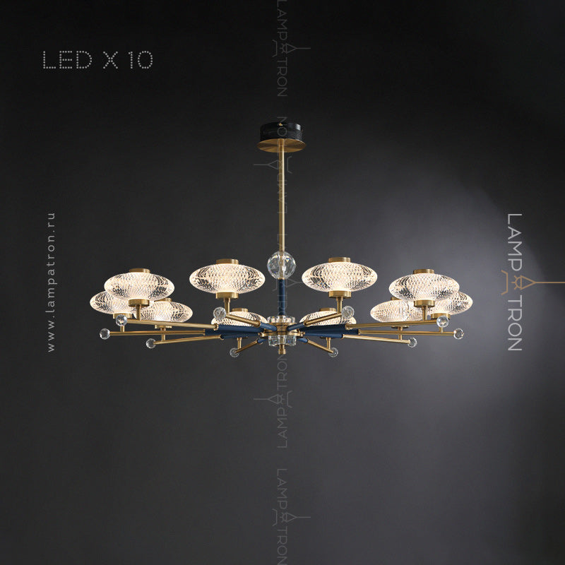NICOL Chandelier by Lampadom - top view