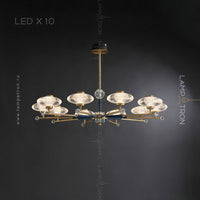NICOL Chandelier by Lampadom - top view