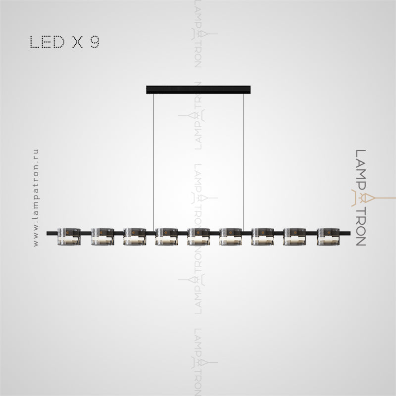 NICOLETTA B Linear Chandelier