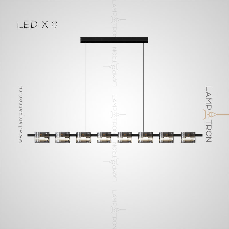 NICOLETTA B Linear Chandelier