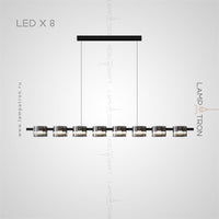 NICOLETTA B Linear Chandelier