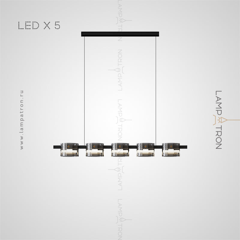 NICOLETTA B Linear Chandelier