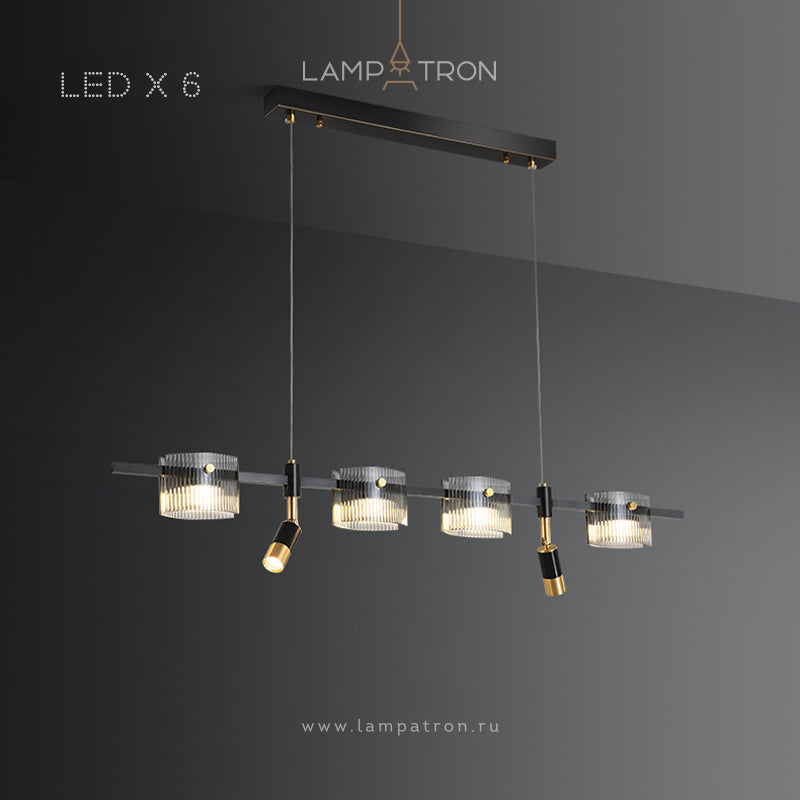 NICOLETTA C Linear Chandelier
