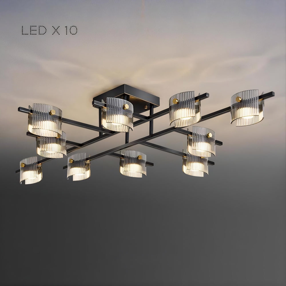 NICOLETTA Ceiling Chandelier by Lampadom - close-up