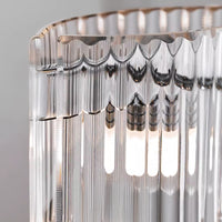 NICOLETTA CHROME Linear Chandelier by Lampadom - ambient shot