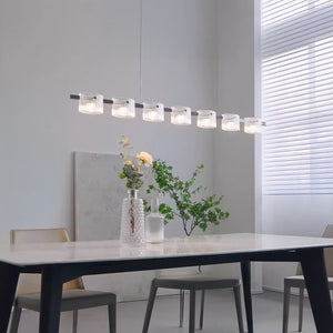 NICOLETTA CHROME Linear Chandelier by Lampadom