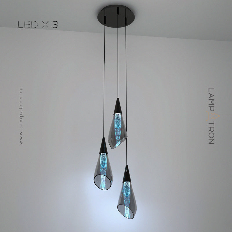 NIKA COMBO Cascade Light by Lampadom - close-up