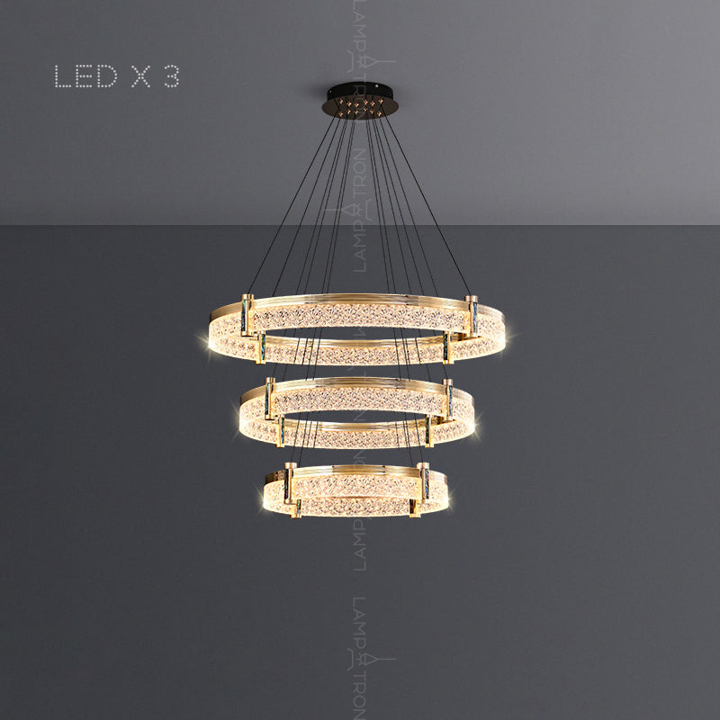 NINETT Ring Chandelier by Lampadom - scale reference