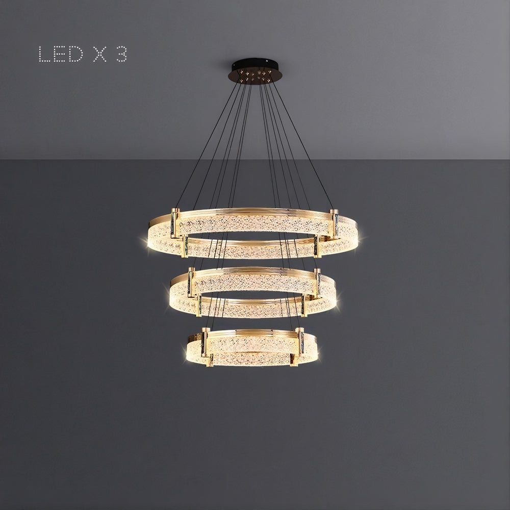 NINETT Ring Chandelier by Lampadom - close-up