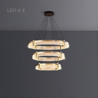 NINETT Ring Chandelier by Lampadom - top view