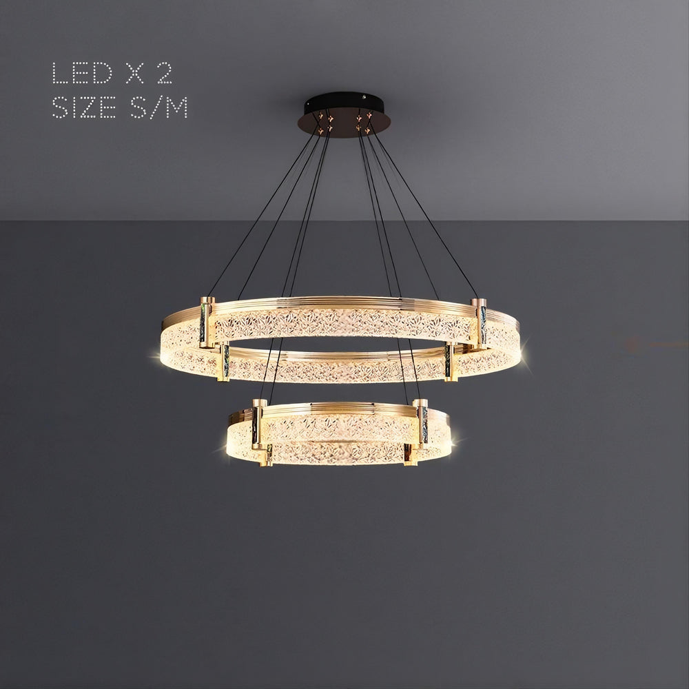 NINETT Ring Chandelier by Lampadom - angle view