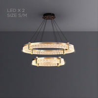 NINETT Ring Chandelier by Lampadom - angle view