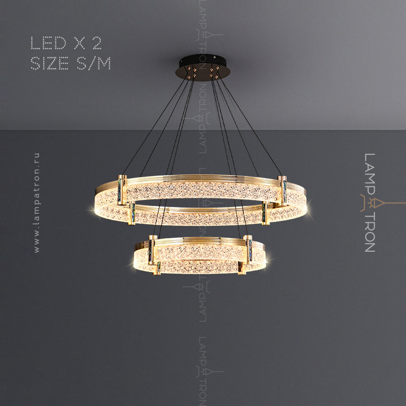 NINETT Ring Chandelier by Lampadom - ambient shot