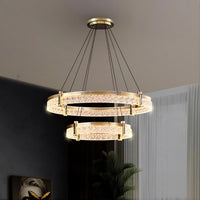 NINETT Ring Chandelier by Lampadom - side view