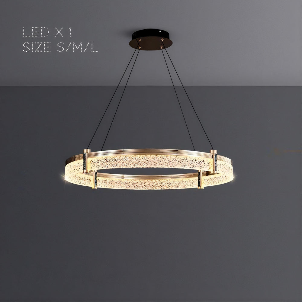 NINETT Ring Chandelier by Lampadom - top view