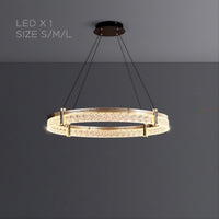 NINETT Ring Chandelier by Lampadom - top view