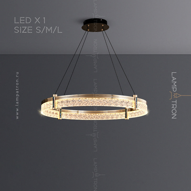 NINETT Ring Chandelier by Lampadom - close-up