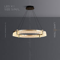 NINETT Ring Chandelier by Lampadom - close-up
