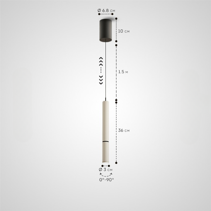 NION Pendant by Lampadom - scale reference