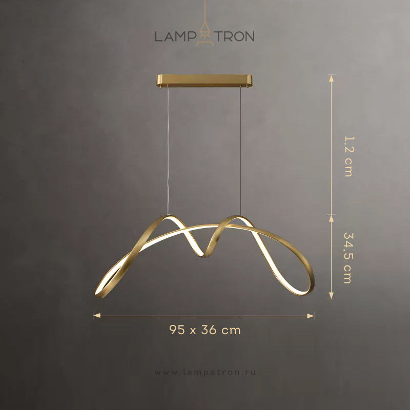 NORVIN B LUX Chandelier by Lampadom - side view
