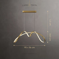 NORVIN B LUX Chandelier by Lampadom - side view