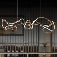 NORVIN L Linear Chandelier by Lampadom - detail view