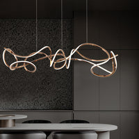 NORVIN L Linear Chandelier by Lampadom - close-up
