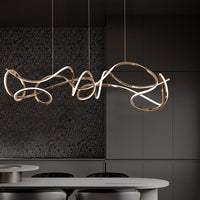 NORVIN L Linear Chandelier by Lampadom - scale reference