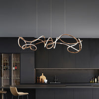 NORVIN L Linear Chandelier by Lampadom - scale reference