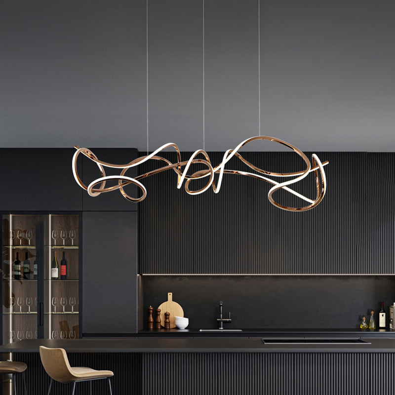 NORVIN L Linear Chandelier by Lampadom - top view