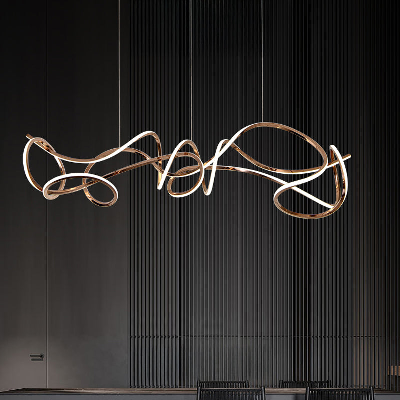 NORVIN L Linear Chandelier by Lampadom - top view