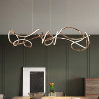 NORVIN L Linear Chandelier by Lampadom - angle view