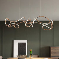 NORVIN L Linear Chandelier by Lampadom - close-up