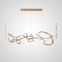 NORVIN L Linear Chandelier by Lampadom - ambient shot