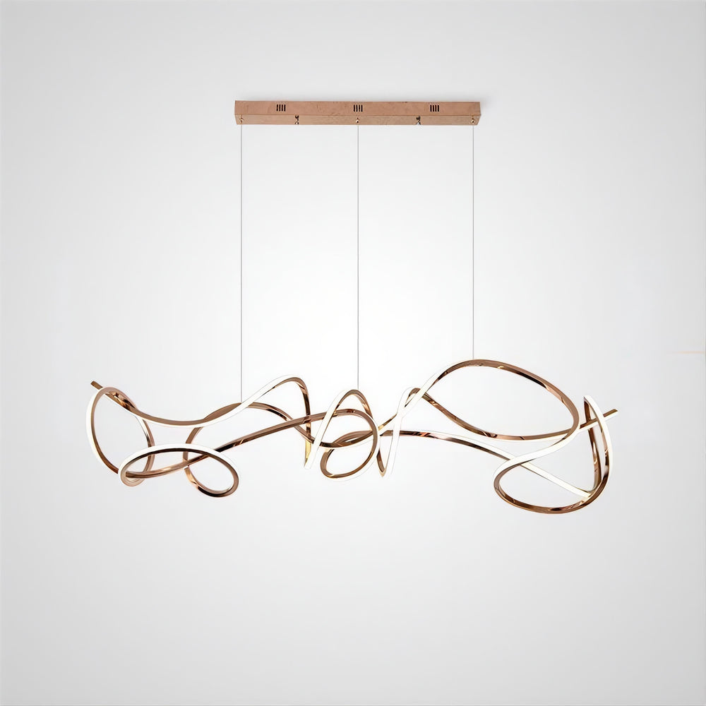 NORVIN L Linear Chandelier by Lampadom - scale reference