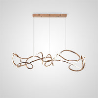 NORVIN L Linear Chandelier by Lampadom - side view