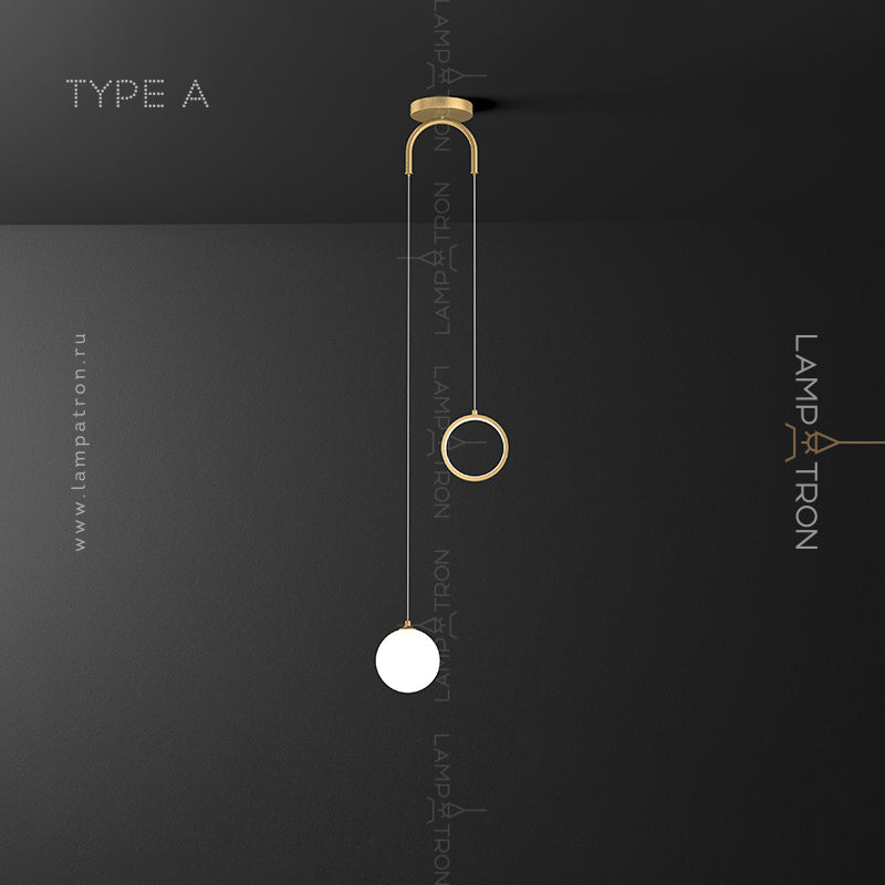 OFELIA Pendant by Lampadom - side view
