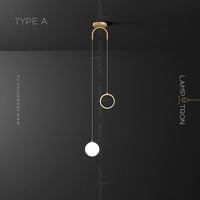OFELIA Pendant by Lampadom - side view